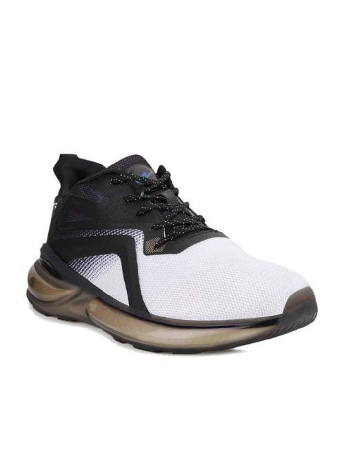 Campus Brand Mens Justice (R) Running Sports Shoes (White/Black)