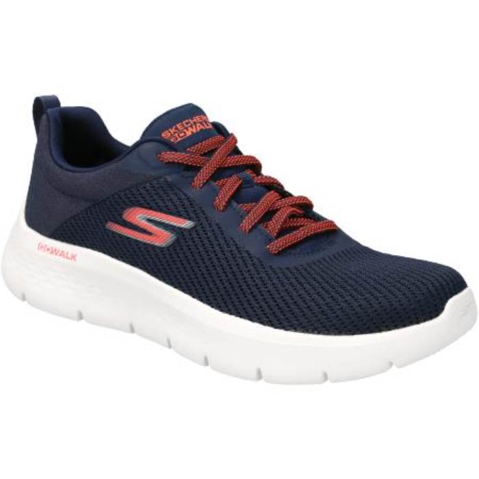 Skechers Brand GO WALK FLEX Running Shoes For Women 124952 (Navy/Pink)