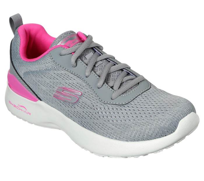 Skechers Brand Womens SKECH-AIR DYNAMIGHT-TOP PRIZE GYHP 149340 (Grey/Pink)