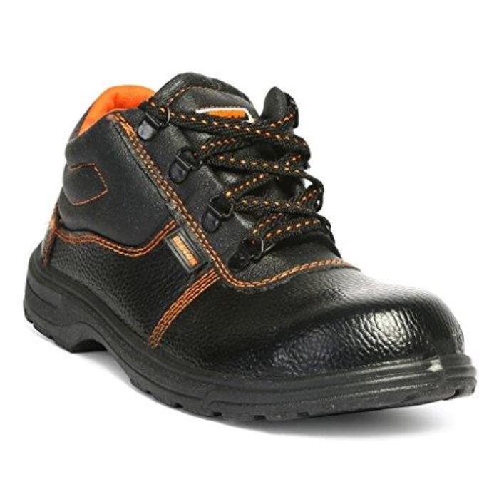 Hillson Brand Mens Black Steel Teo Laced Safety Shoes (Beston)