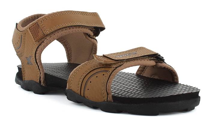 Sparx Brand Mens Casual Sports Sandal Backstrap SS-708 (Camel/Brown)