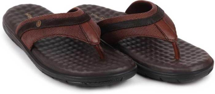 Bata Brand Mens Pure Leather Casual Slipons Slipper Flipflop Sandal 876-3001 (Tan)