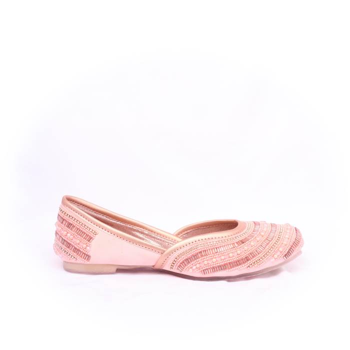 Carrie Brand Womens Ethnic Mojaris J74Jutti (Peach)