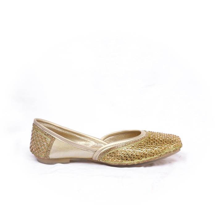 Carrie Brand Womens Ethnic Mojaris J85Jutti (Gold)