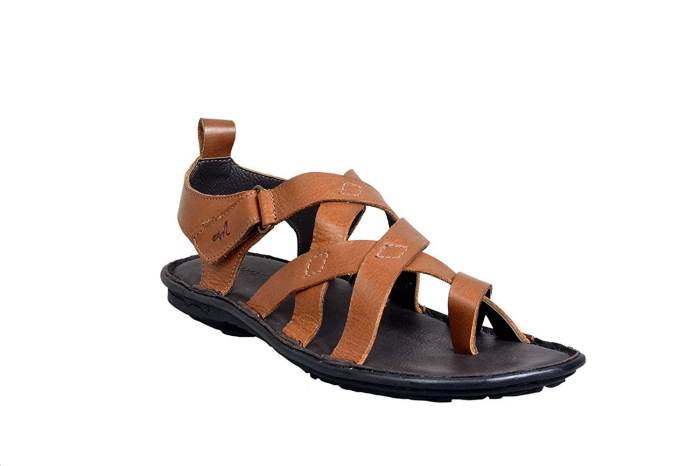 Mardigras Brand Mens Leather Casual Sandal 5664 (L.Brown)