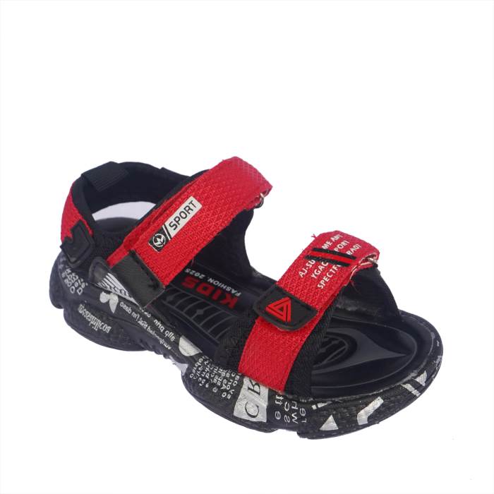 Rajashoes Brand Kids Sports Backstrap Sandal /Flipflop / Slipper 3111 (Red)