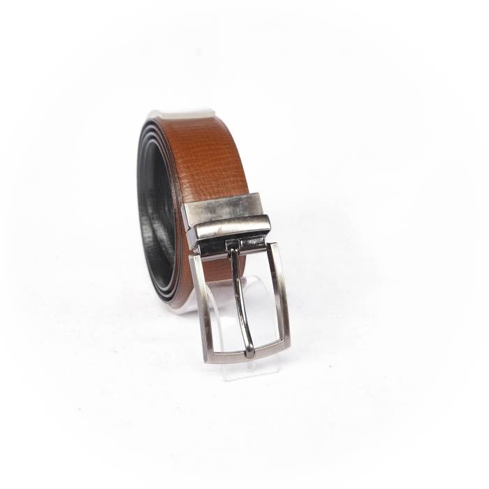 Celestial Horse Brand Mens Formal Reverserable Belt TKGL-07 (Black/Tan)