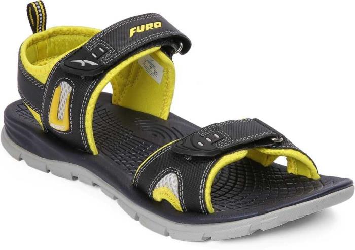 Furo Brand Mens Casual Sports Sandal SM104 (Black/Yellow)