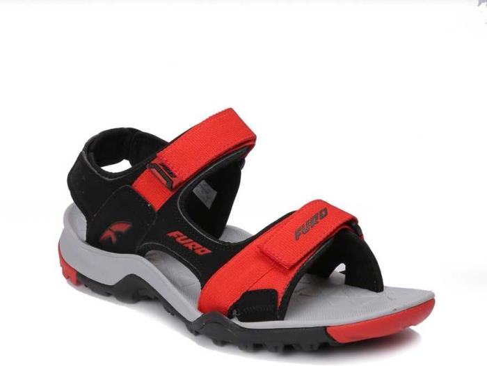 Furo Brand Mens Casual Sports Sandal SM108 (Black/H.Red)