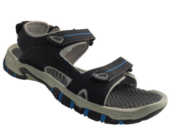 Furo Brand Mens Casual Sports Sandal SM-111 (Black/H.Grey)