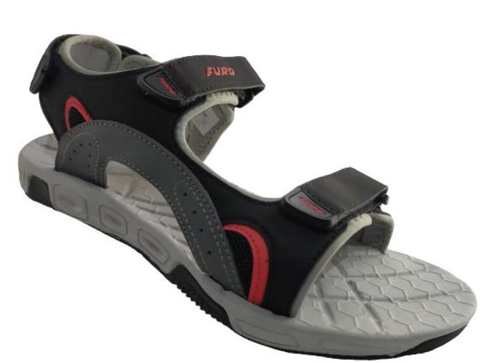 Furo Brand Mens Casual Sports Shoes SM-119 (Black/Grey)