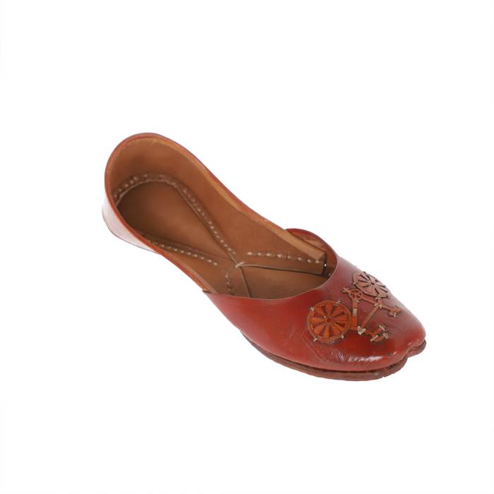 Rajashoes Brand Womens Leather Ethnic Mojaris 45-Jutti (Brown)