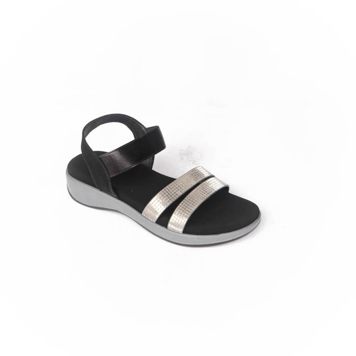 Carrie Brand Womens Casual Partywear Heel Sandals K808539 (Black)