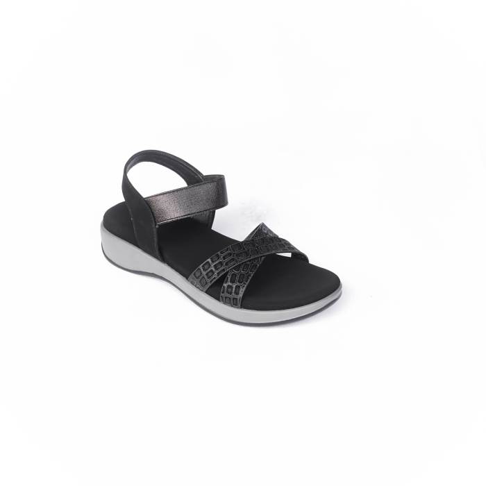 Carrie Brand Womens Casual Partywear Heel Sandals K808544 (Black)