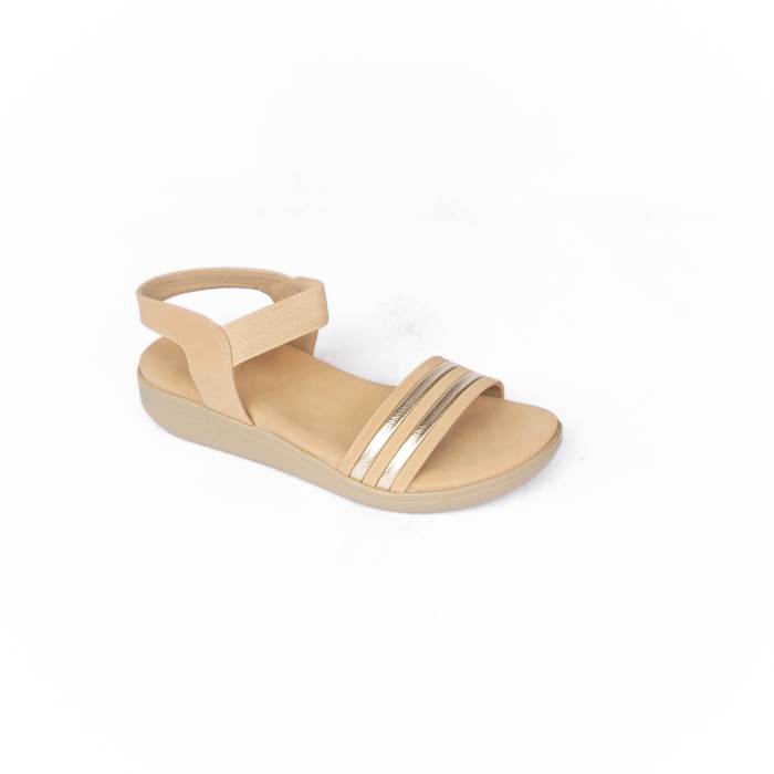 Carrie Brand Womens Casual Flat Heel Sandal S6157 (Chikoo)