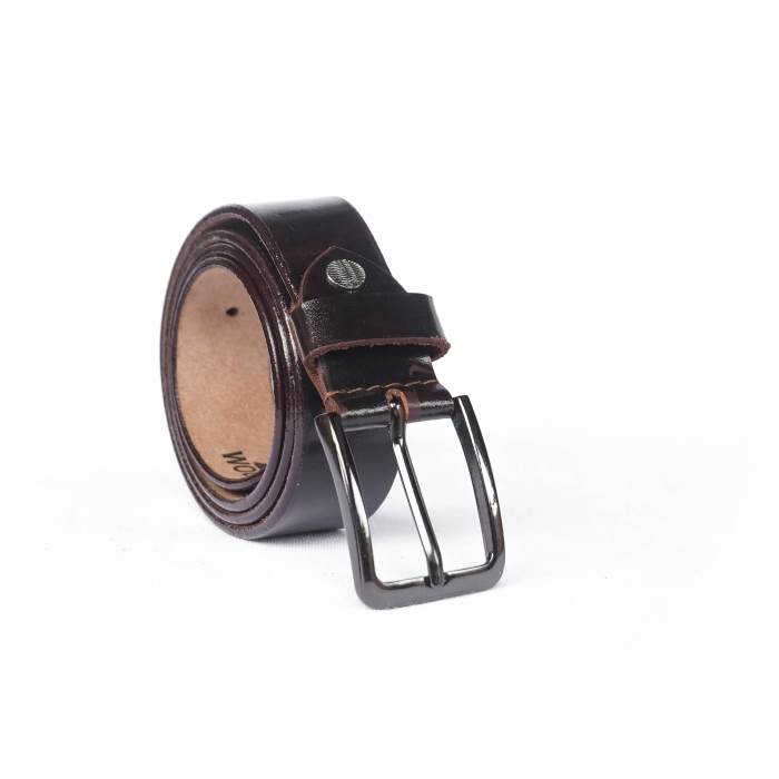 Woops Brand Mens Original Leather Casual Formal Belt 166-1 (Brown)