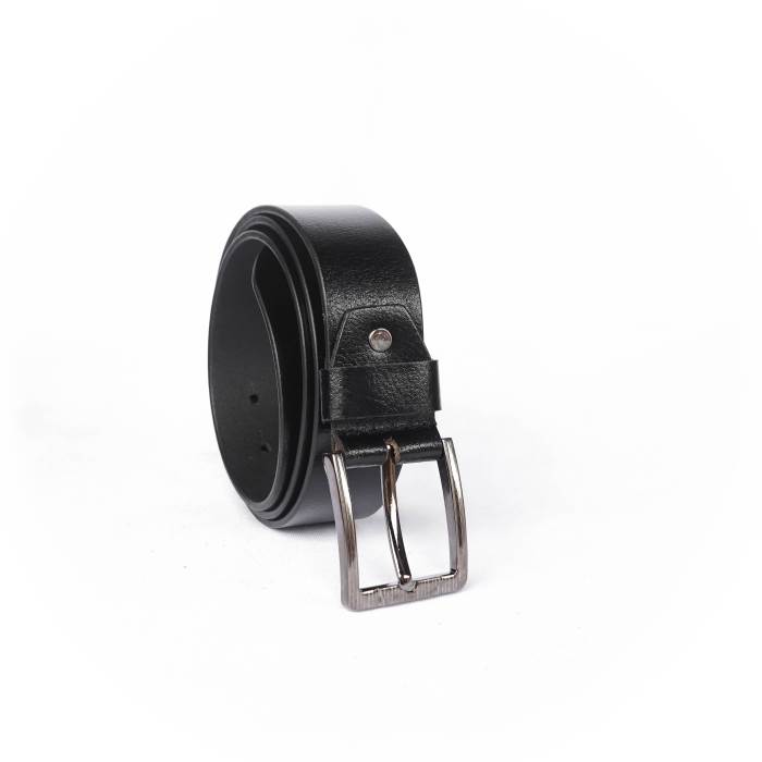 Woops Brand Mens Original Leather Casual Formal Belt 191-1 (Black)