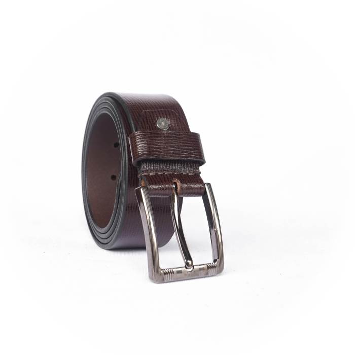 Woops Brand Mens Original Leather Casual Formal Belt 191-2 (Brown)