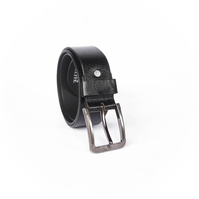 Woops Brand Mens Original Leather Casual Formal Belt 191-3 (Black)