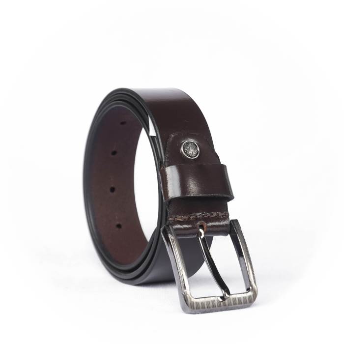 Woops Brand Mens Original Leather Casual Formal Belt 192-3 (Brown)