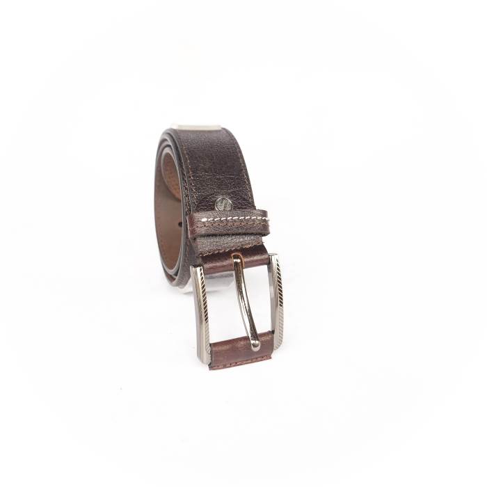 Woops Brand Mens Casual Leather Belt 196-3 (Brown)