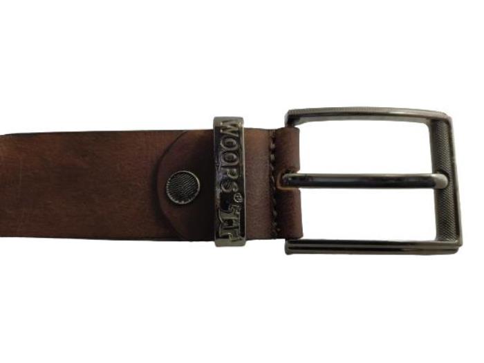 Woops Brand Men`s Belt-11 Casual Formal Belt (Brown)