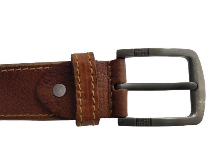 Woops Brand Men`s HE-191153 Casual Formal Belt (Tan)