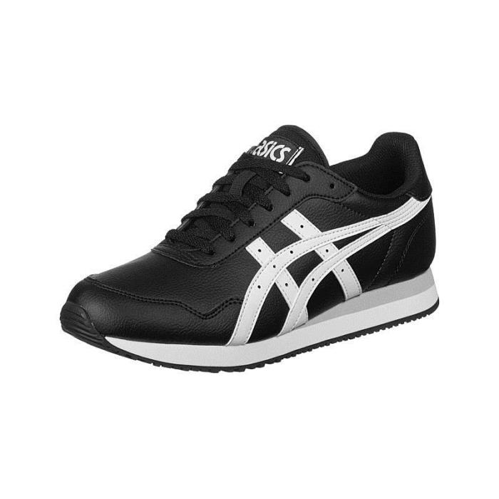 Asics Brand Men Tiger Runner 1191A3101-001 Synethic Running Sports Shoes (Black/White)