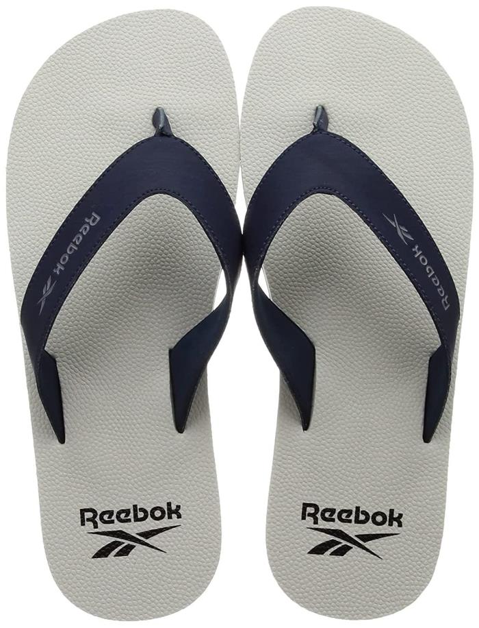 Reebok Brand Men`s Super Soft Flip Slide Flipflop Slippers EX3924 (Grey/Black)