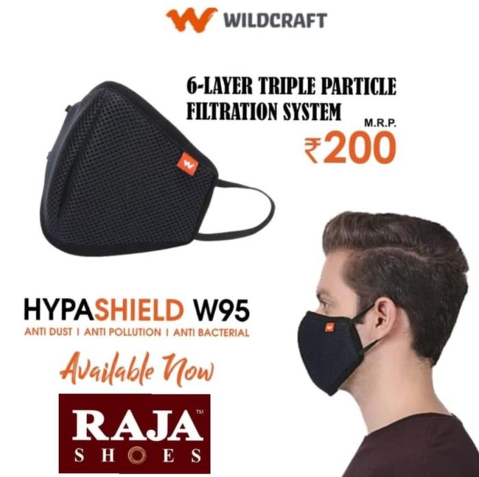 Wild Craft Brand Unisex 6 Layer Supermask W95 Reusable Outdoor Respirator - BLUE