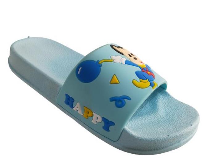 Scuba Brand Star-08 Comfertable Flip Flops Slide Slippers for Boys (Cgrn/Cgrn)