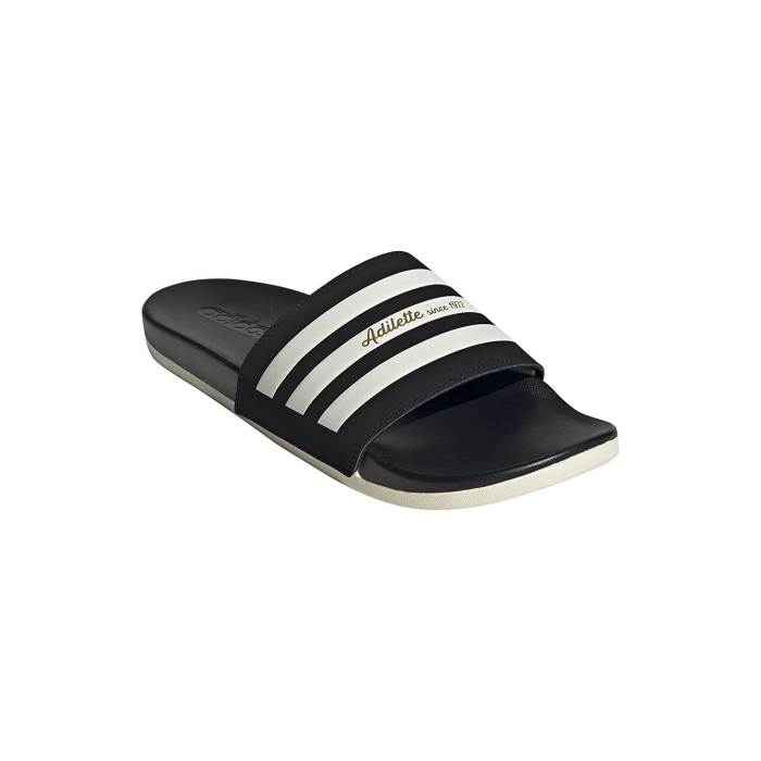 Adidas Brand Mens Adilette Comfort Slides Flipflop Slippers GW5896 (Black/Off White)