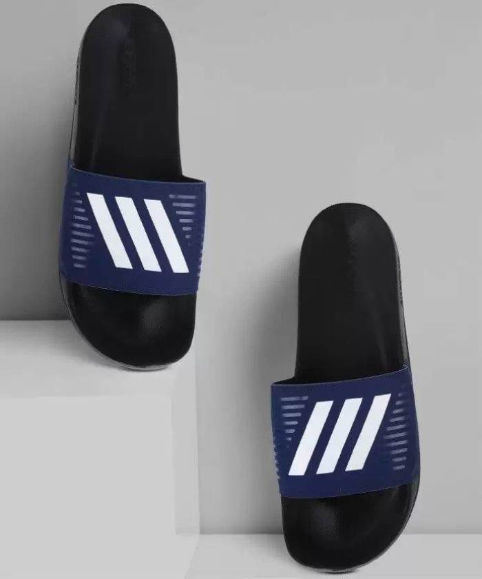 Adidas Brand Mens Contaro M Slides / Slipper / Flipflop GB2632 (Blue/White)
