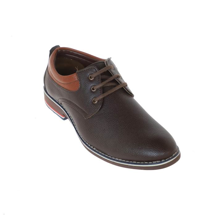 Try It Brand Mens Non Leather Laced Casual Shoes 3535 (Brown)