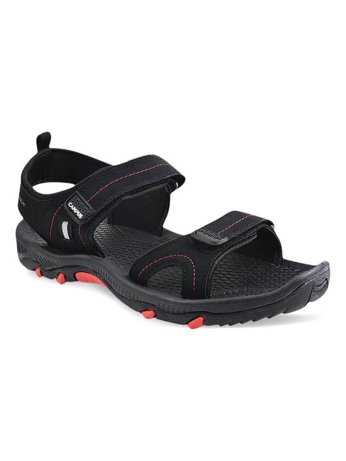 Campus Brand Mens Casual Sports Sandal Backstrap GC-2203 (Black/Red)