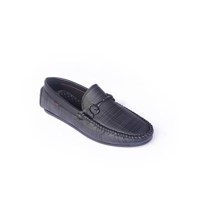 Walkers Brand Mens Slipons Casual Loafers Shoes 1302 (Black)