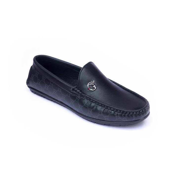 Walkers Brand Mens Slipons Casual Loafers Shoes 1401 (Black)
