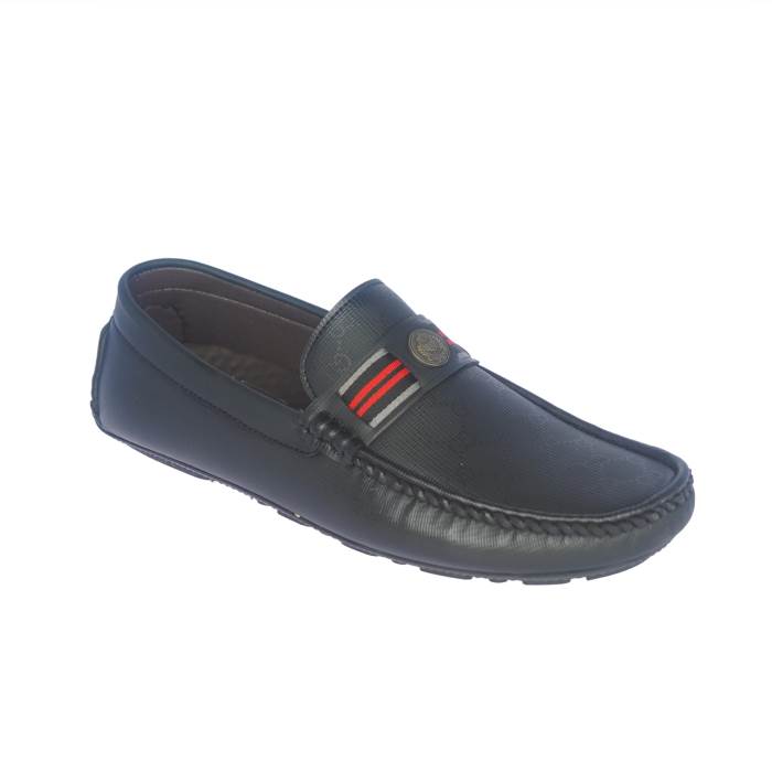 Walkers Brand Mens Slipons Non Leather Casual Loafers Shoes 207 (Black)