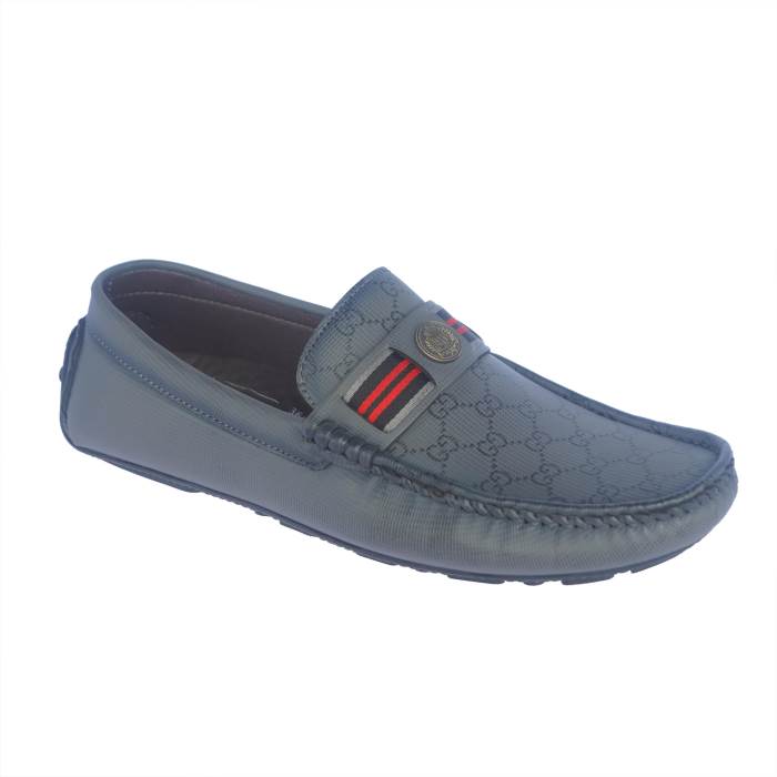Walkers Brand Mens Slipons Non Leather Casual Loafers Shoes 207 (Grey)