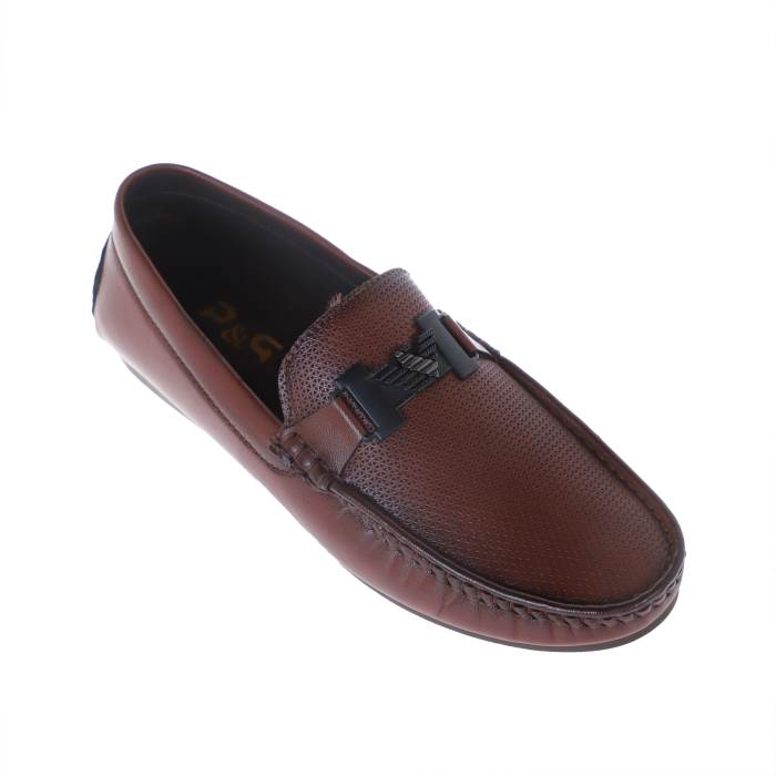 Walkers Brand Mens Soft Comfort Non Leather Slipons Casual Loafers 4015 (Cherry)