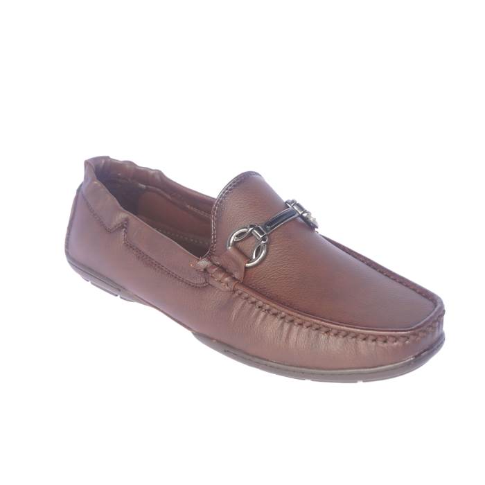 Walkers Brand Mens Slipons Non Leather Casual Loafers Shoes 5704 (Brown)