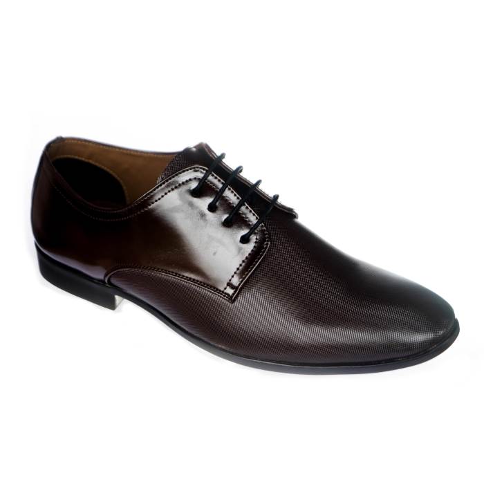 Shooez Brand Mens Laced Dress Up Formal Derby Shoes 4803 (Brown)