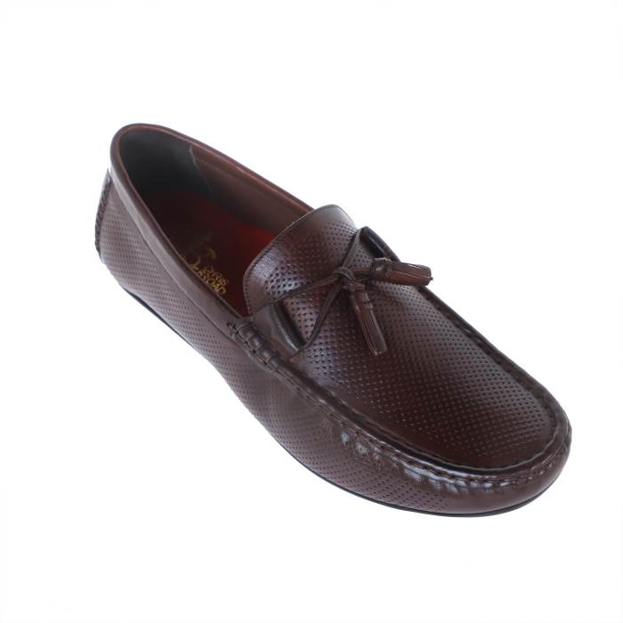 Chris Broad Brand Mens Casual Leather Slipons Loafers Mugal-10 (Brown)