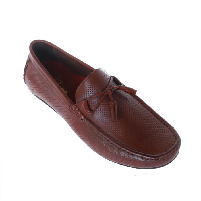 Chris Broad Brand Mens Casual Leather Slipons Loafers Mugal-10 (Tan)