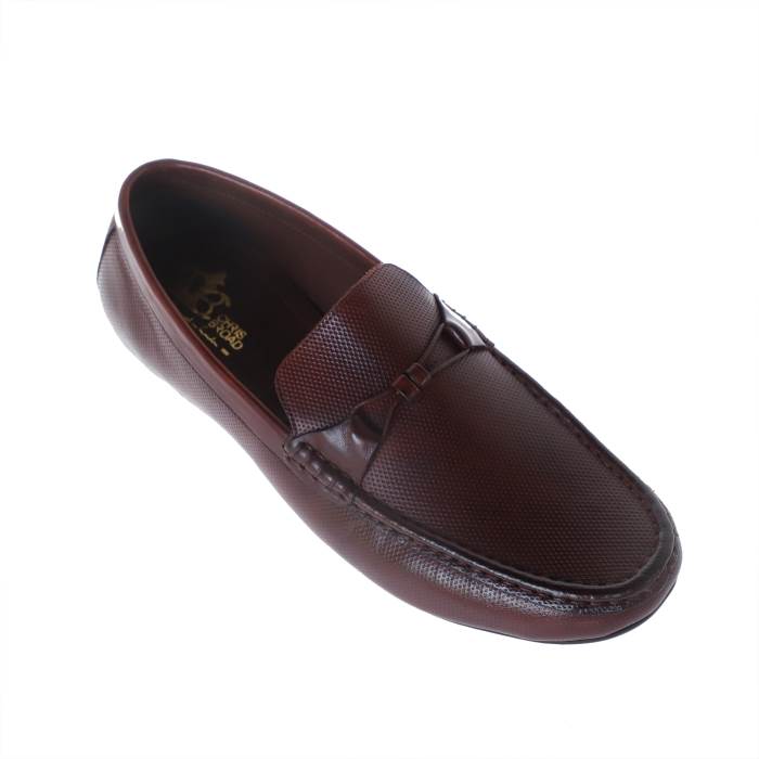 Chris Broad Brand Mens Casual Leather Slipons Loafers Mugal (Brown)