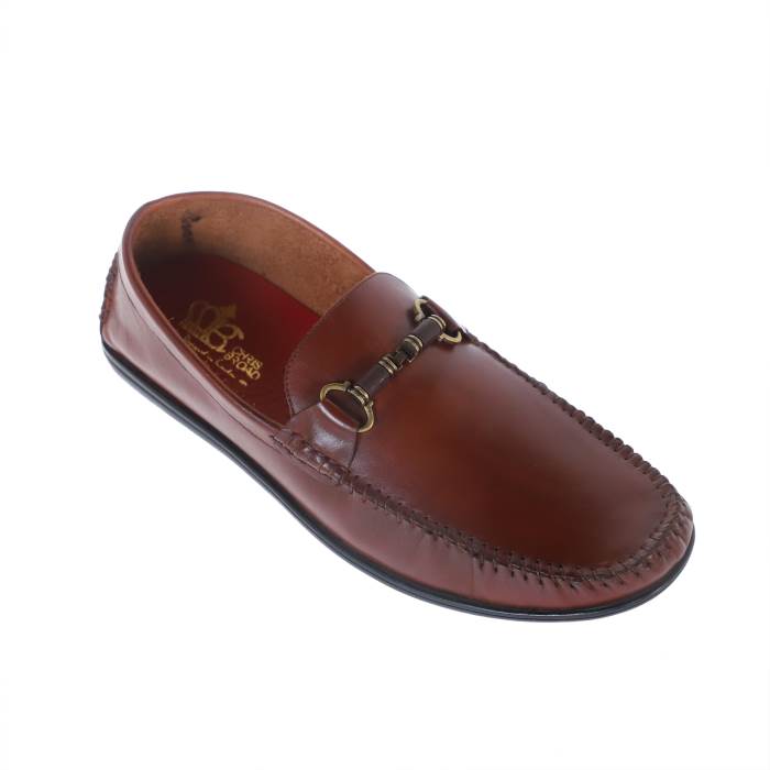 Chris Broad Brand Mens Casual Leather Slipons Loafers Rodio-6 (Tan)