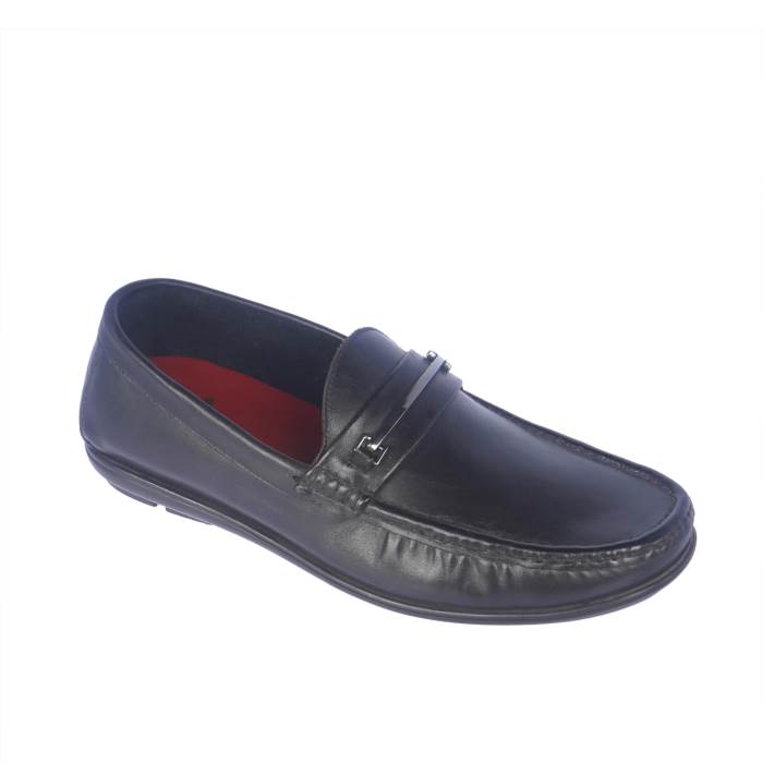 Chris Broad Brand Mens Casual Leather Slipons Loafers Rodio-7 (Black)