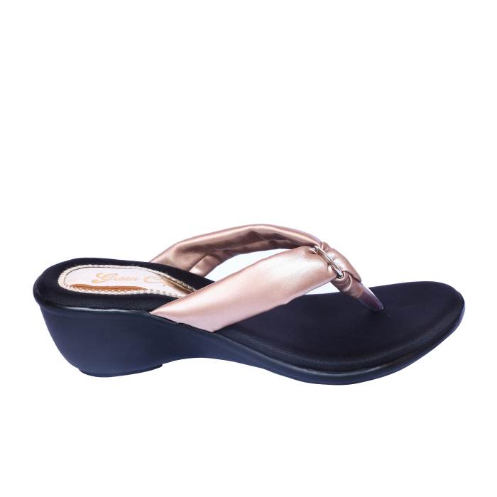 Green Cap Brand Womens Casual Heel Slipons Sandal S16-357 (Pich)