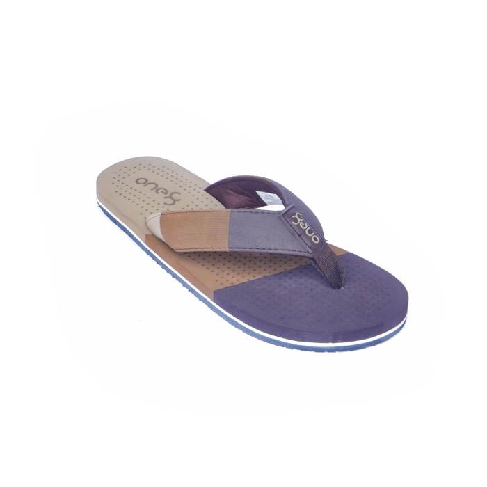 One 8 Brand Mens Original Casual V-Shape Soft Comfort Slipper / Flipflop / Sandal FM02-9109(Brown)