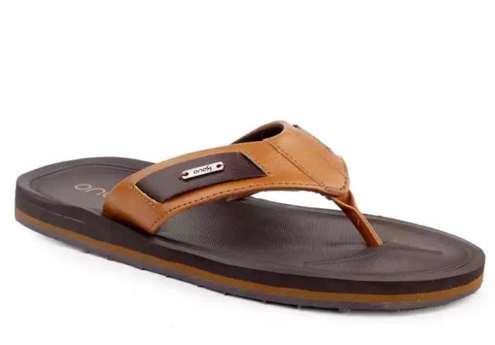 One 8 Brand Mens Casual Slipper /Flipflop FM03-9103 (Tan)